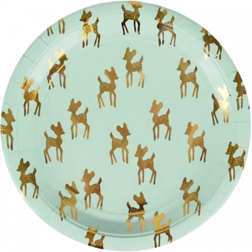 Pratos Bambi Dourado